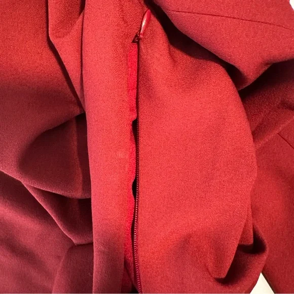 Jonathan Simkhai Cutout Crepe De Chine Top in Crimson Size 6 - Picture 8 of 11